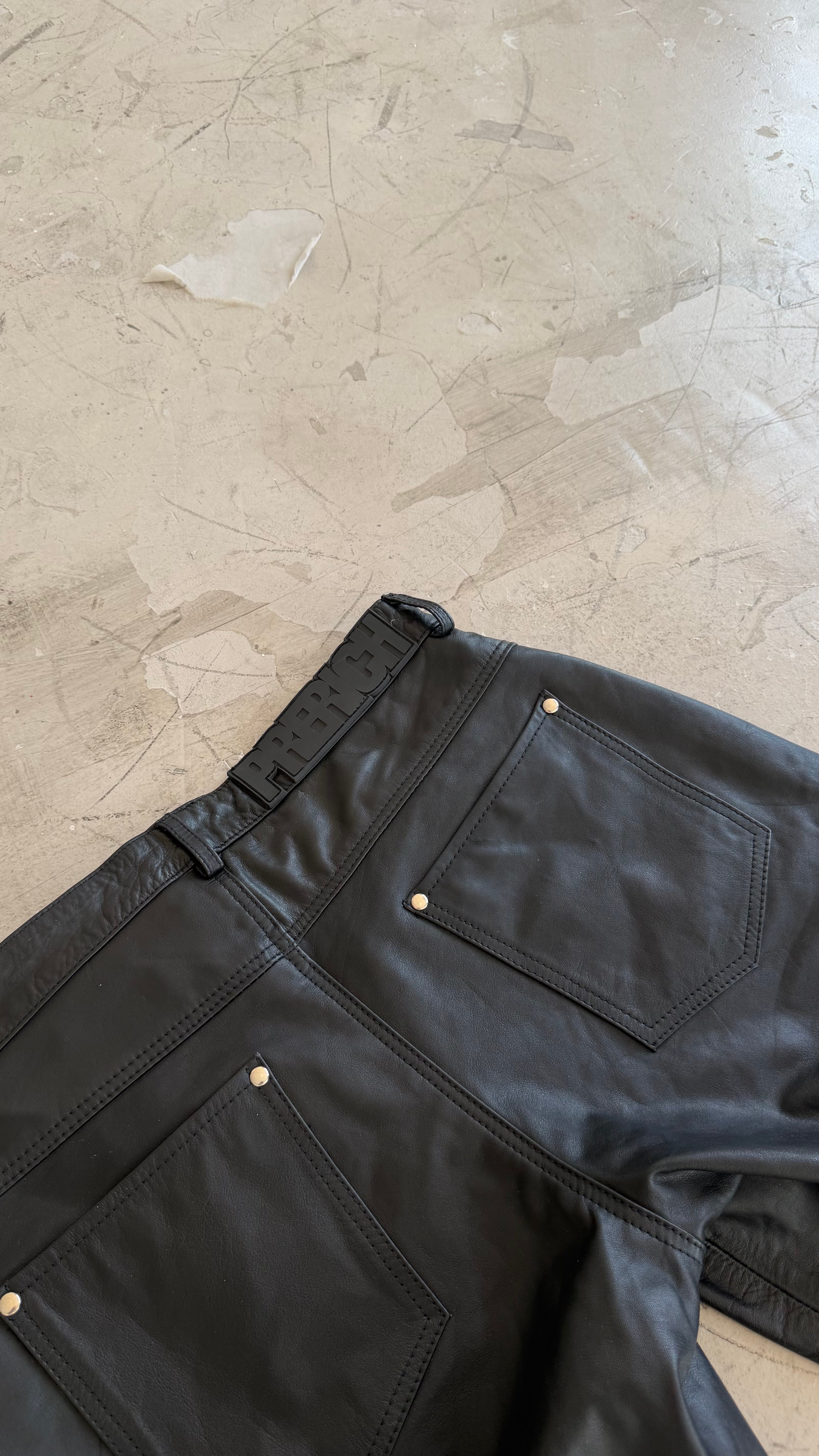 PRERICH Leather Shorts